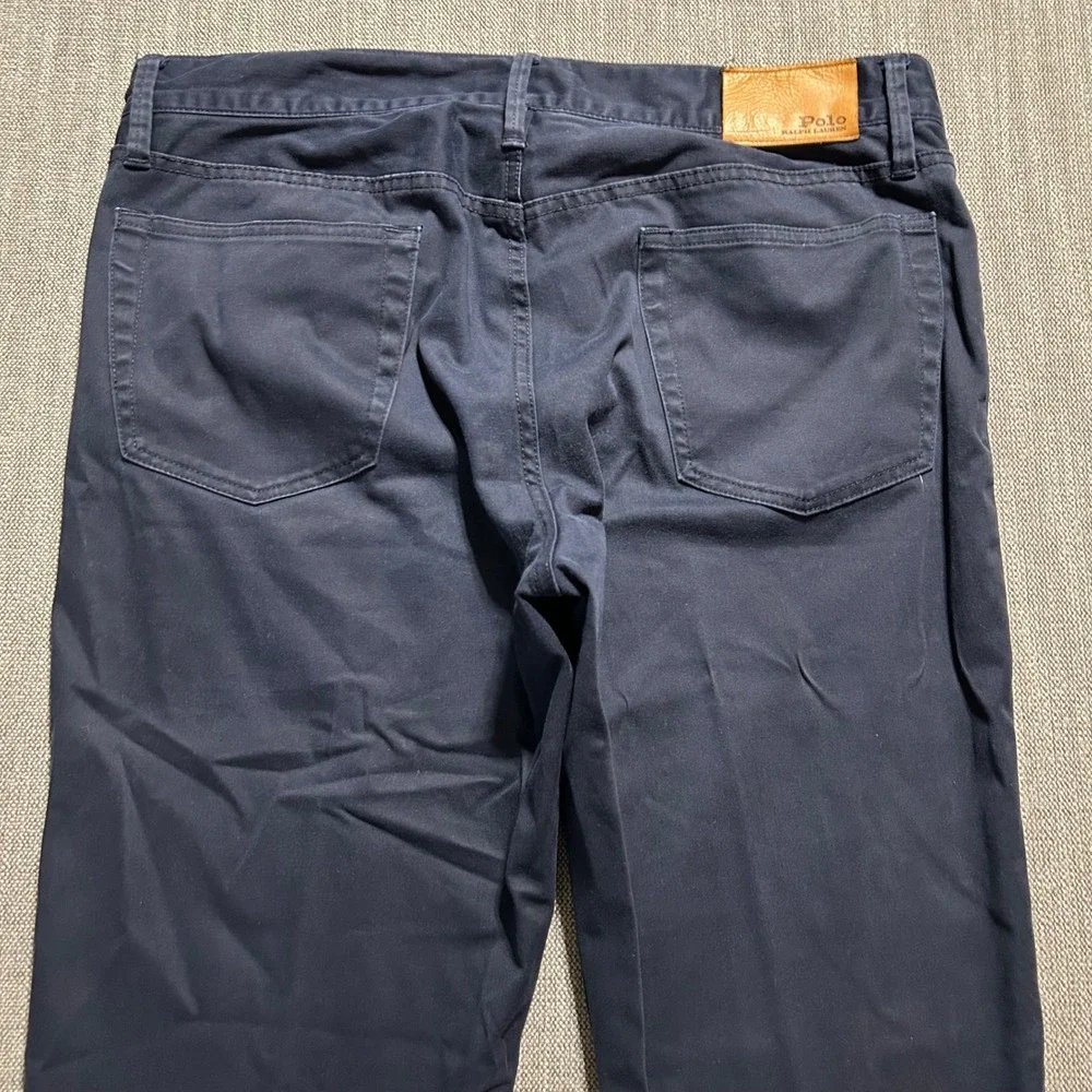 Polo Ralph Lauren Pants Mens 34x30 (Fits 36x29) Navy Blue Straight Leg Chino